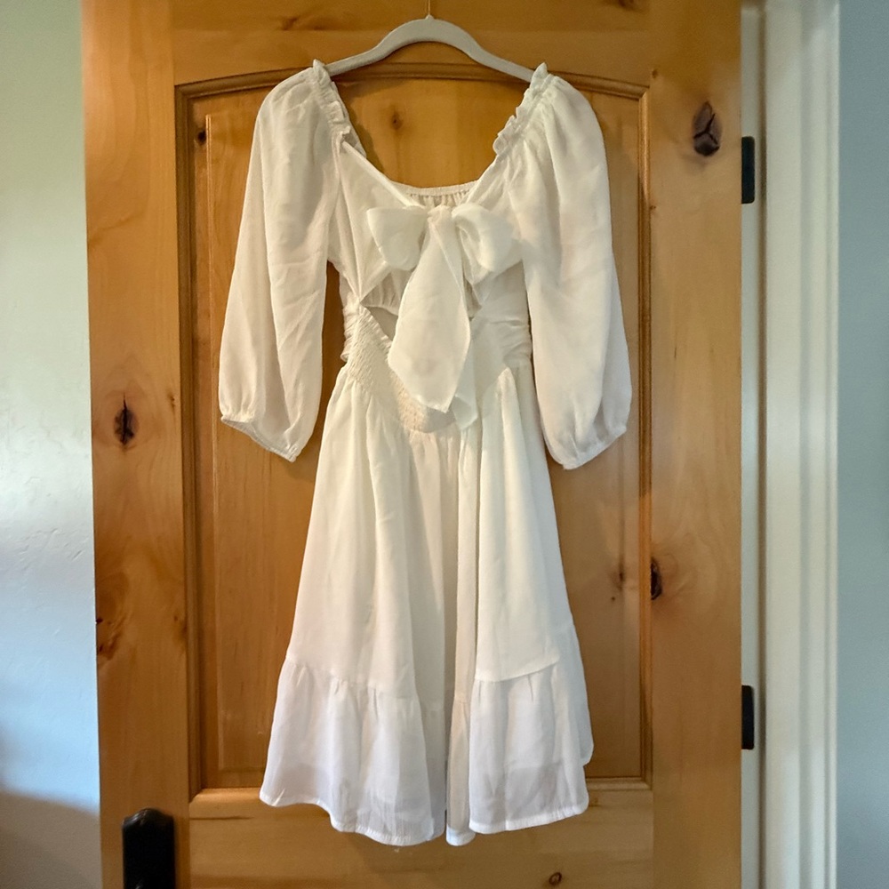 White XS Mini Dress - Picture 2 of 6